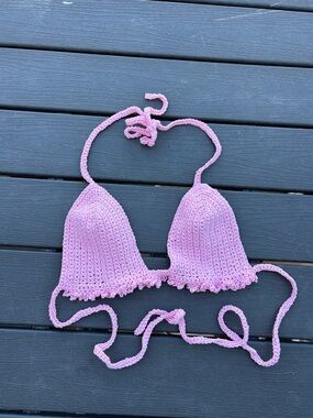 Crochet bikini top